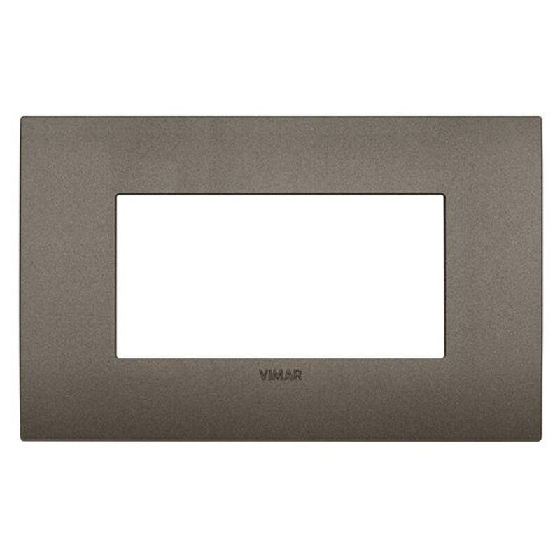 foto del prodotto placca vimar fit 4 moduli metal 19954.14