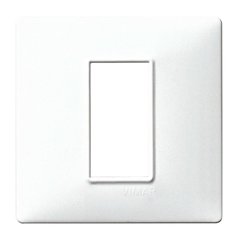 foto del prodotto placca vimar plana 1 modulo colore bianco 14641.01