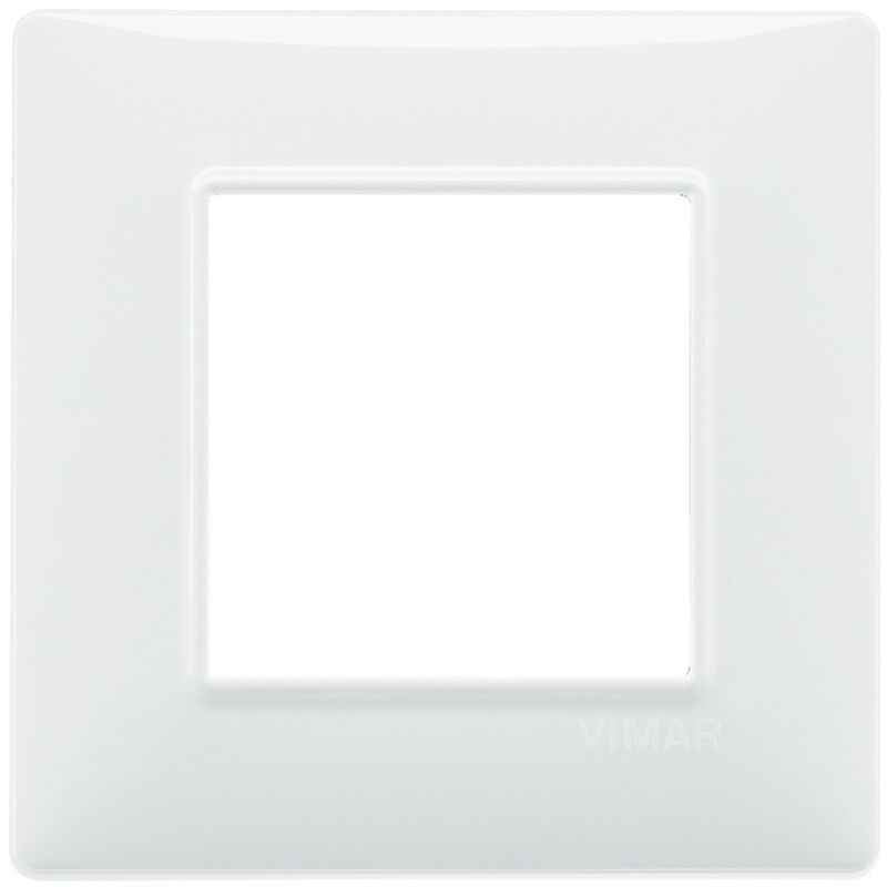 foto del prodotto placca vimar plana 2 moduli bianco in tecnopolimero 14642.01