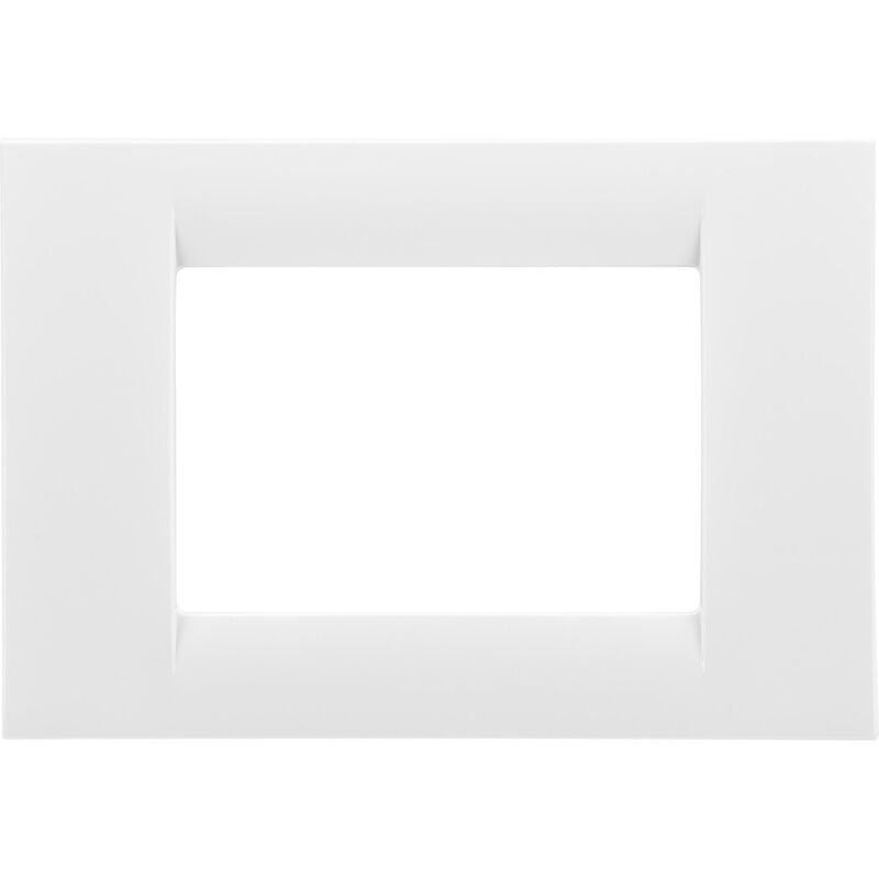 foto del prodotto placca virna gewiss 3 posti gw22103 tecnopolimero finitura lucida bianco nuvola