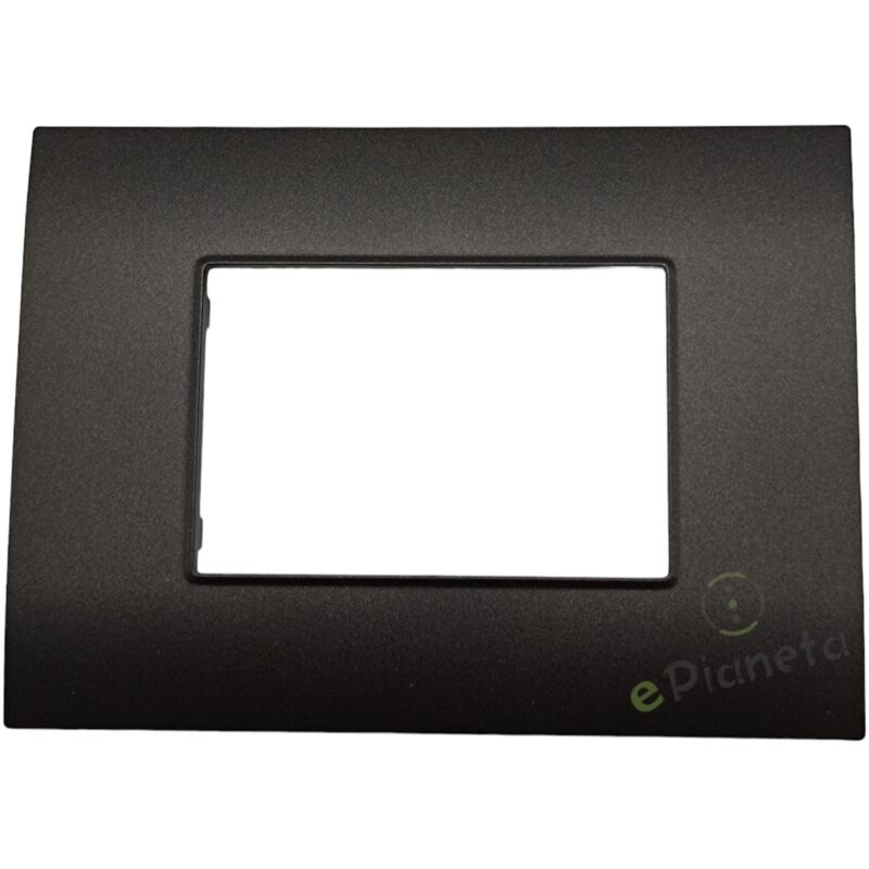 foto del prodotto placche 3 4 7 posti moduli per supporti compatibili con vimar ark t02 7 posti nero