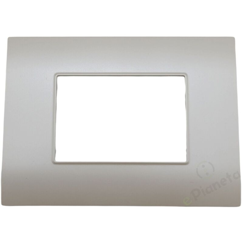 foto del prodotto placche 3 4 7 posti moduli per supporti compatibili con vimar ark t21 3 posti perla