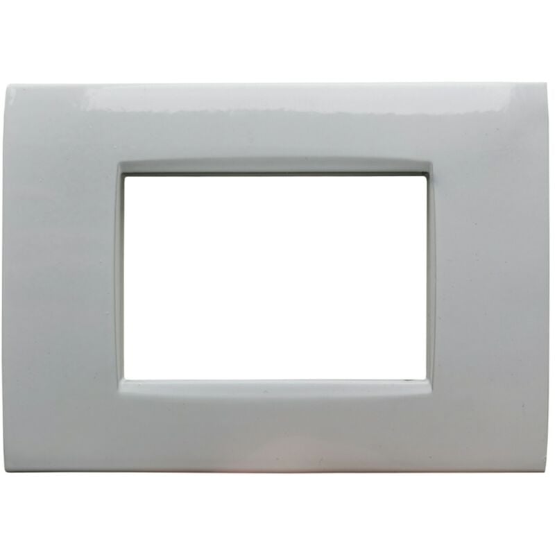 foto del prodotto placche compatibili bticino livinglight air placca quadra per supporti ln4703c 3 posti bianco t01