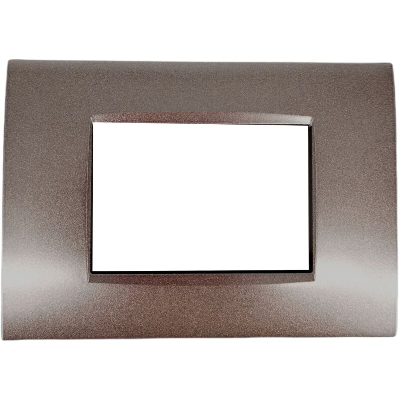 foto del prodotto placche compatibili bticino livinglight air placca quadra per supporti ln4703c 3 posti testa di moro t08
