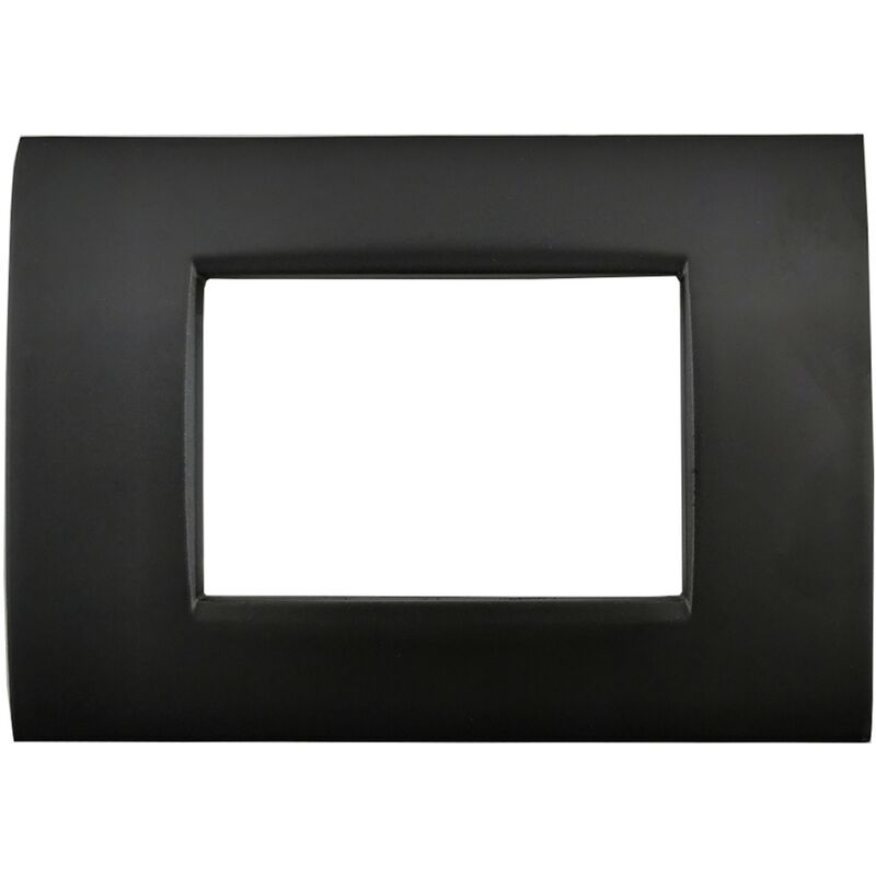 foto del prodotto placche compatibili bticino livinglight air placca quadra per supporti ln4703c 4 posti nero opaco t02