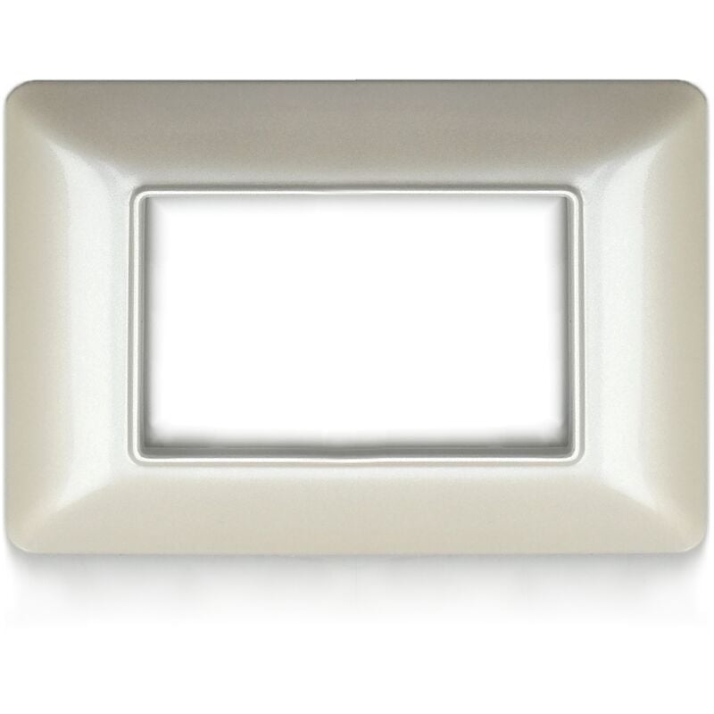 foto del prodotto placche compatibili bticino matix 3 4 6 posti moduli placca per supporti 503sa t13 3 posti perla