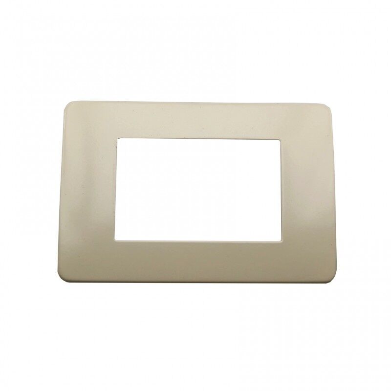 foto del prodotto placche compatibili bticino matix metallo 3 4 6 posti vari colori moduli placca t28 - 3 posti - beige