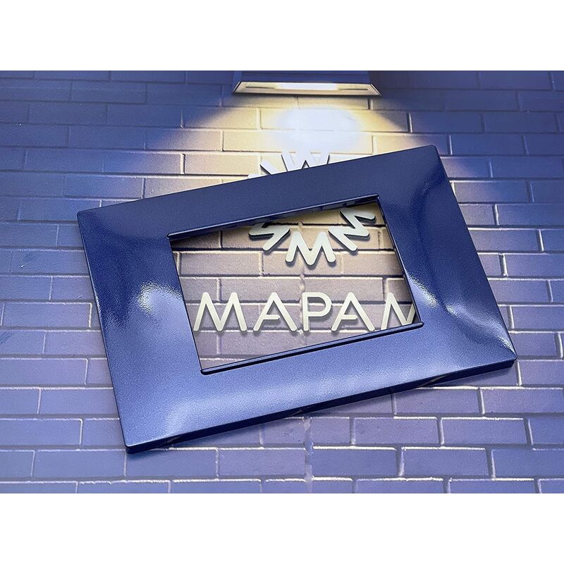 foto del prodotto placche compatibili vimar plana 2 3 4 7 posti t10-7 posti-blu navy