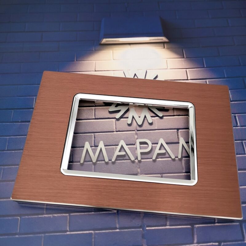 foto del prodotto placche in alluminio spazzolato compatibili con supporti vimar plana placca 3 4 7 moduli posti t06- 3 posti - bronzo