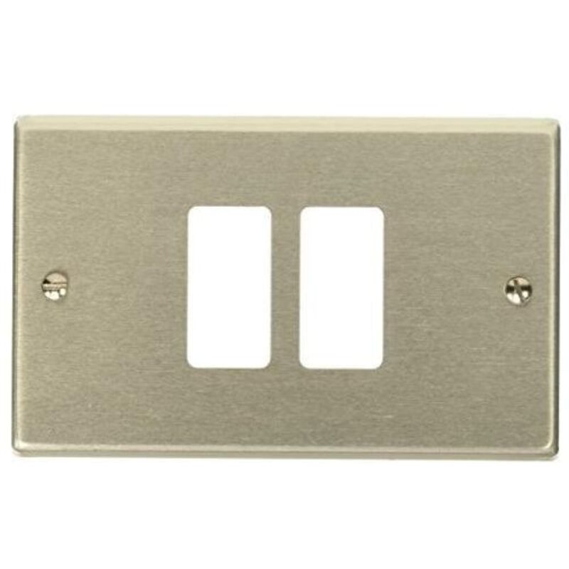 foto del prodotto placche in alluminio tipo magic oro 2 fori tonda articolo 8746