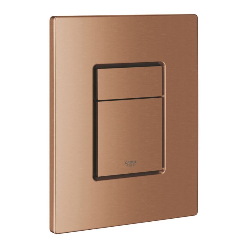 foto del prodotto placche per scarico wc, pour panneau de commande grohe skate cosmopolitan, or rose bross 38732dl0 