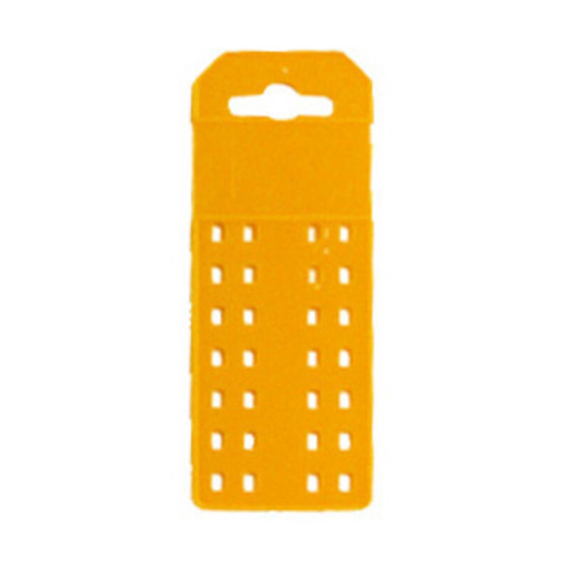 foto del prodotto placchetta mm. 145x55 colore giallo. prezzo per 1 pezzo.