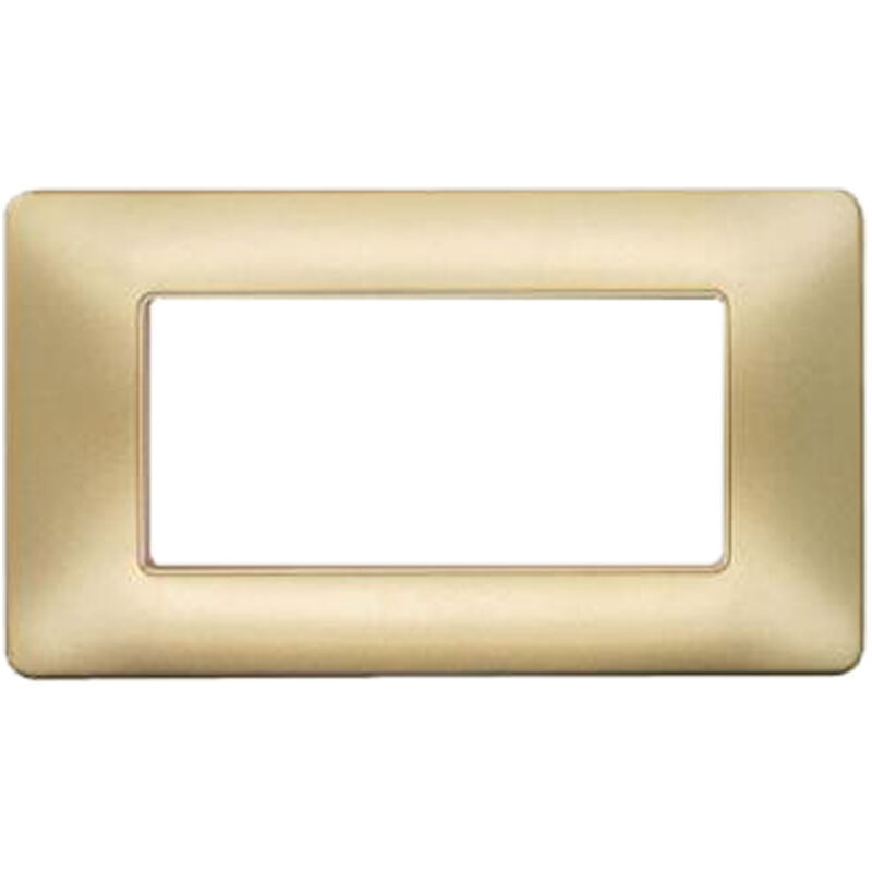 foto del prodotto placchetta placca titanium 4 posti copripresa interruttore luci c8804 chp