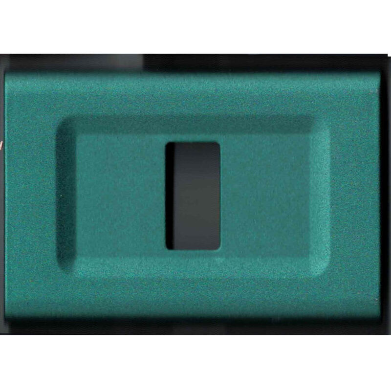 foto del prodotto placchette placche in abs serie magic elite bticino compatibili color copriprese verde polvere 1 foro trade shop traesio