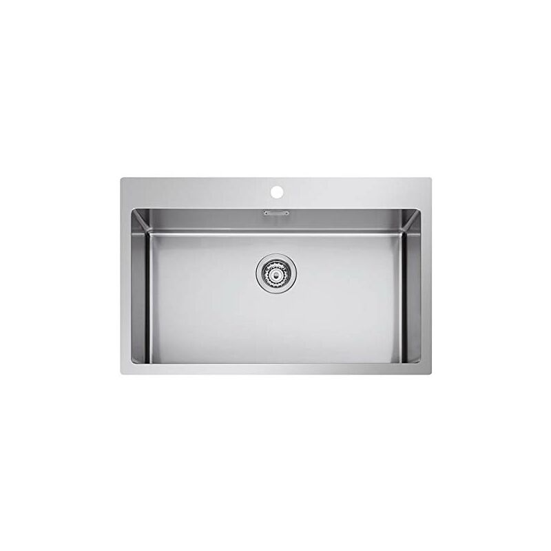 foto del prodotto plados lavello cucina sr7500 in acciaio inox satinato a una vasca per installazione filotop