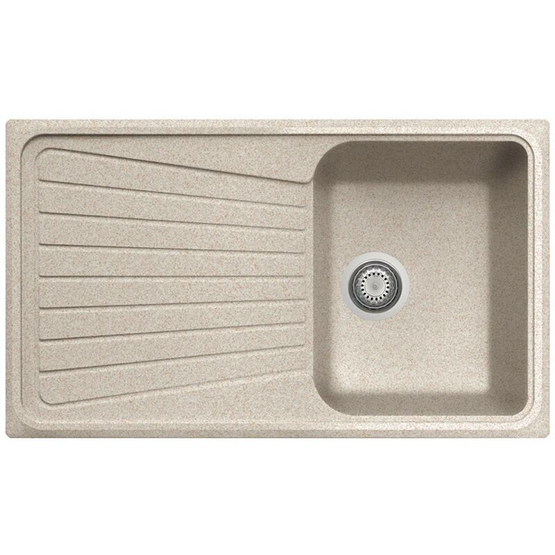 foto del prodotto plados lavello in quarzo da cucina incasso sp0791 vasca singola pi scolapiatti avena