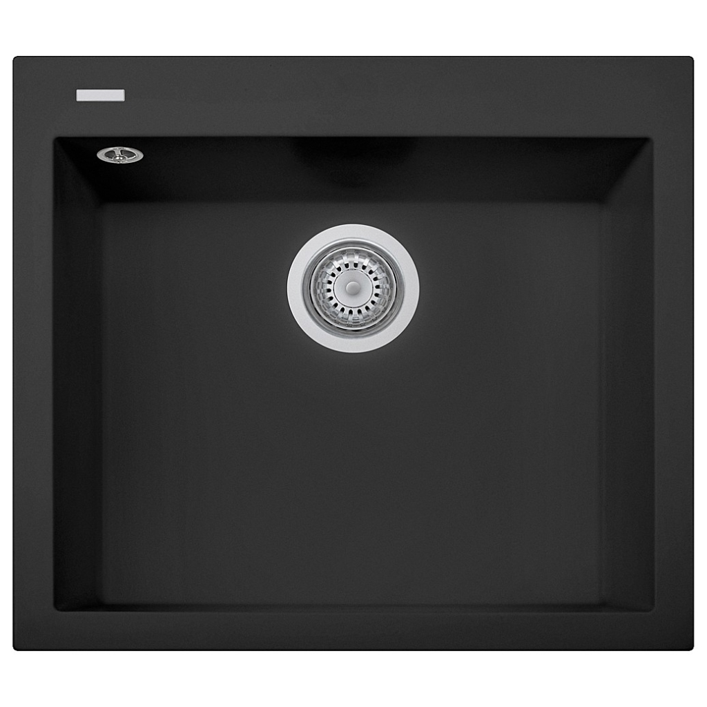 foto del prodotto plados telma on6010 ug 70 microultragranit one lavello 1 vasca 60 x 51 cm nero matt