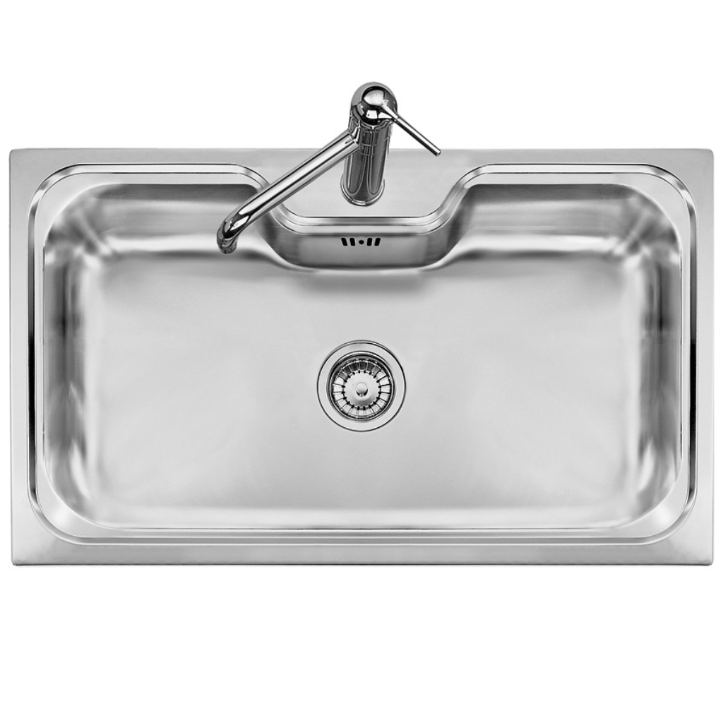 foto del prodotto plados telma vi08600 vintage lavello incasso cm. 86 x 50 inox 1 vasca