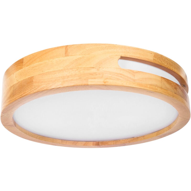 foto del prodotto plafón led lu 11.2w blanco neutro - 4000k madera clara para interior de techo en dormitorio, comedor, salón