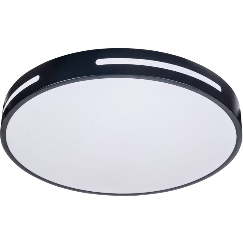 foto del prodotto plaf n led stylish 22.8w ip20 con cambio de temperatura de color 3000k 6500k, regulable on off, acabado negro