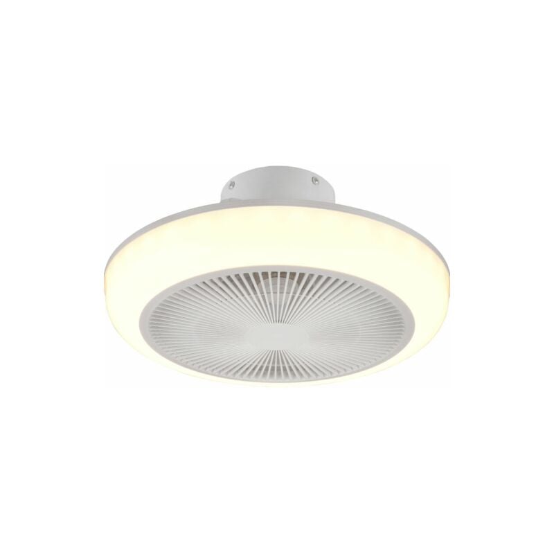 foto del prodotto plaffoniera ventilatore a soffitto led 46 cm 30w cielo stellato con telecomando