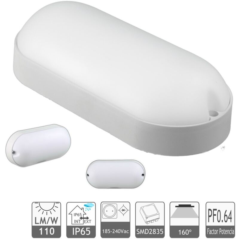 foto del prodotto plafon da 15w led applique in una luce bianca bianca bianca bianca 6000k appliques esterni jandei
