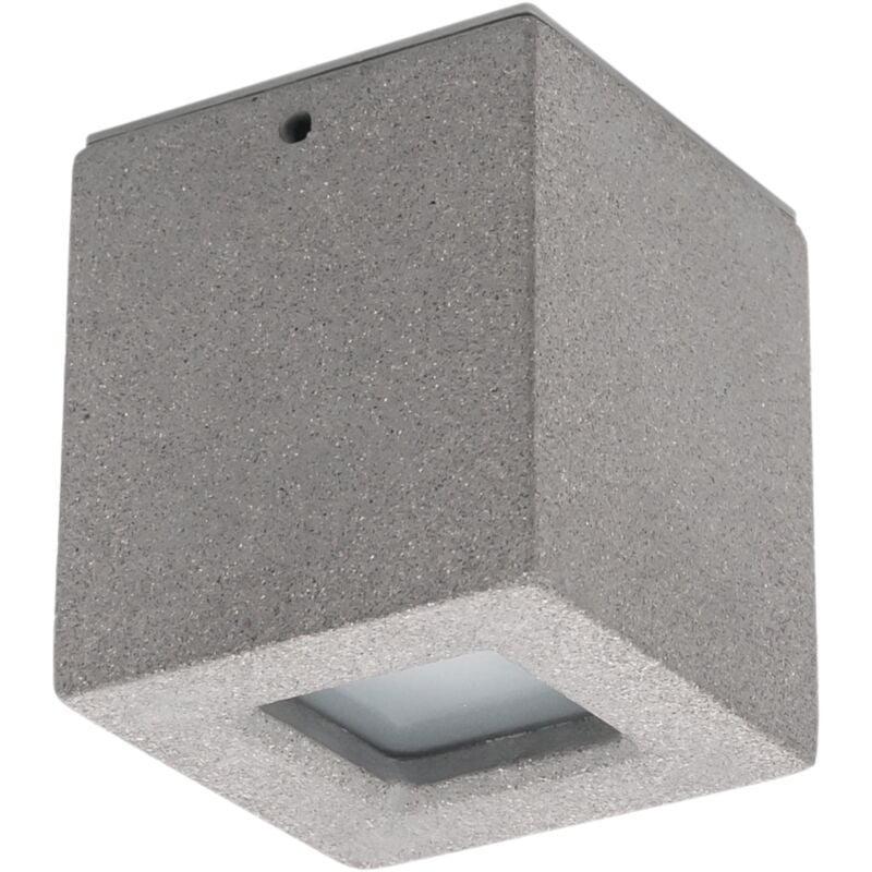 foto del prodotto plafon ip44 alma gu10 8w cemento