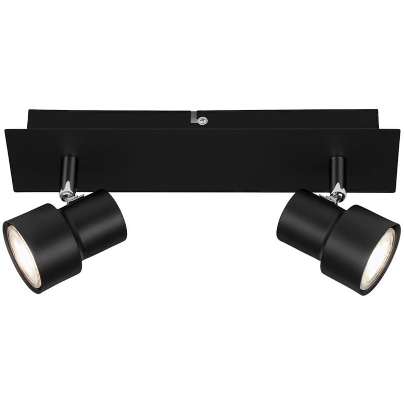 foto del prodotto plafoneeria led 2xgu10 incl. orientabile e girevole 5w nero briloner