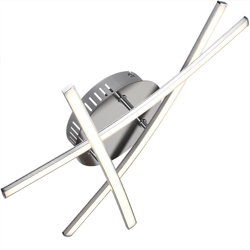 foto del prodotto plafoneria trekant 3 luci led 15w 45x45x9cm