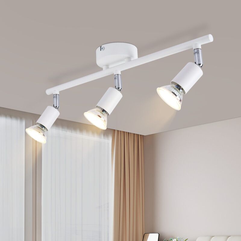 foto del prodotto plafoniera 3 faretti da soffitto a led plafoniera da interno gu10 lampada da soggiorno bianco caldo faretto da soffitto moderno per camera da letto