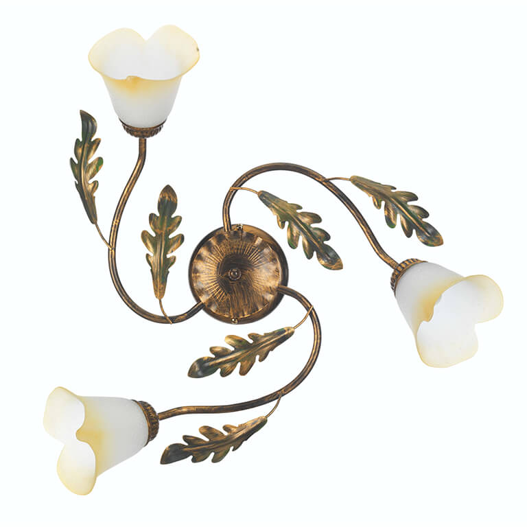 foto del prodotto plafoniera 3 luci quercia