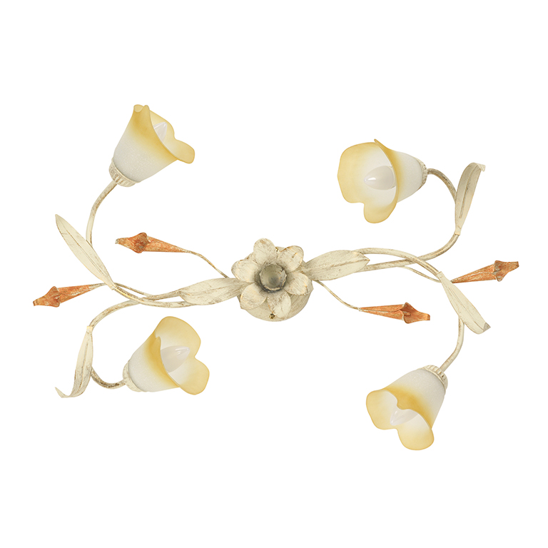 foto del prodotto plafoniera 4 luci lucrezia avorio