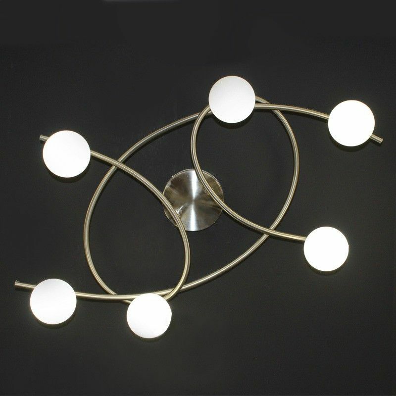 foto del prodotto plafoniera 6 luci lotto nickel satinato cr 001 2195 6 053