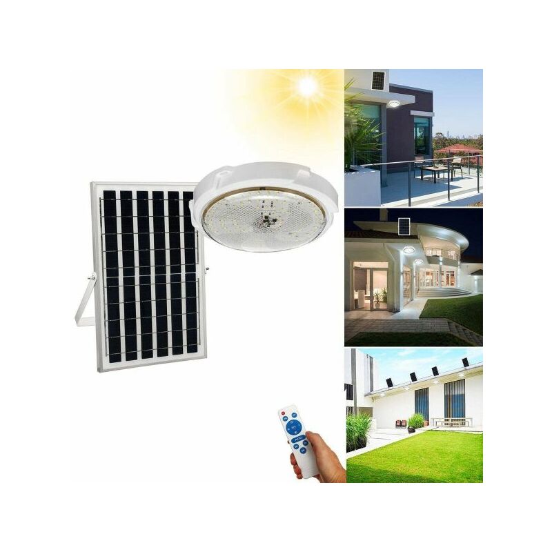 foto del prodotto plafoniera a led 200w circolare con sensore pannello solare 6500k fo 11 05