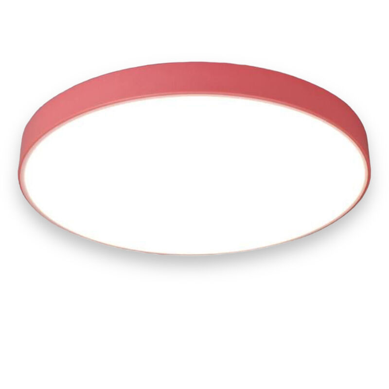 foto del prodotto plafoniera a led 70 watt rotonda lampada da soffitto rosa lampadario a luce fredda 6500k