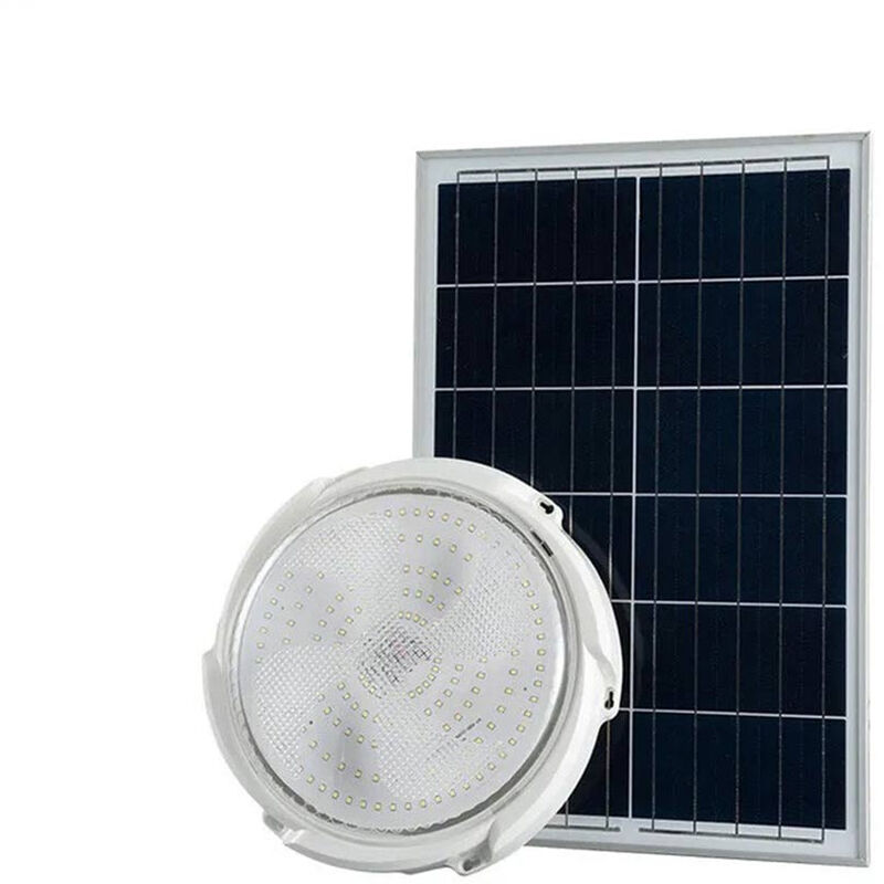 immagine 0 del prodotto plafoniera a led con pannello solare 60 watt lampada da soffitto ricaricabile per esterno luce fredda