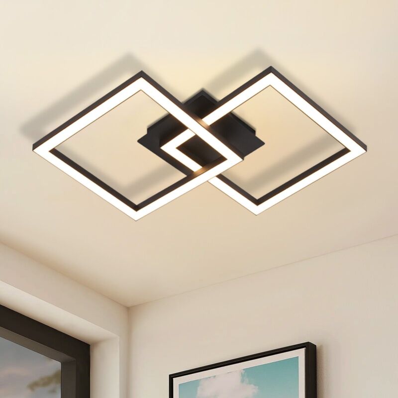 foto del prodotto plafoniera a led da cucina lampada da cucina moderna lampada da corridoio design da 25 w lampada da camera da letto nera calda corridoio plafoniera