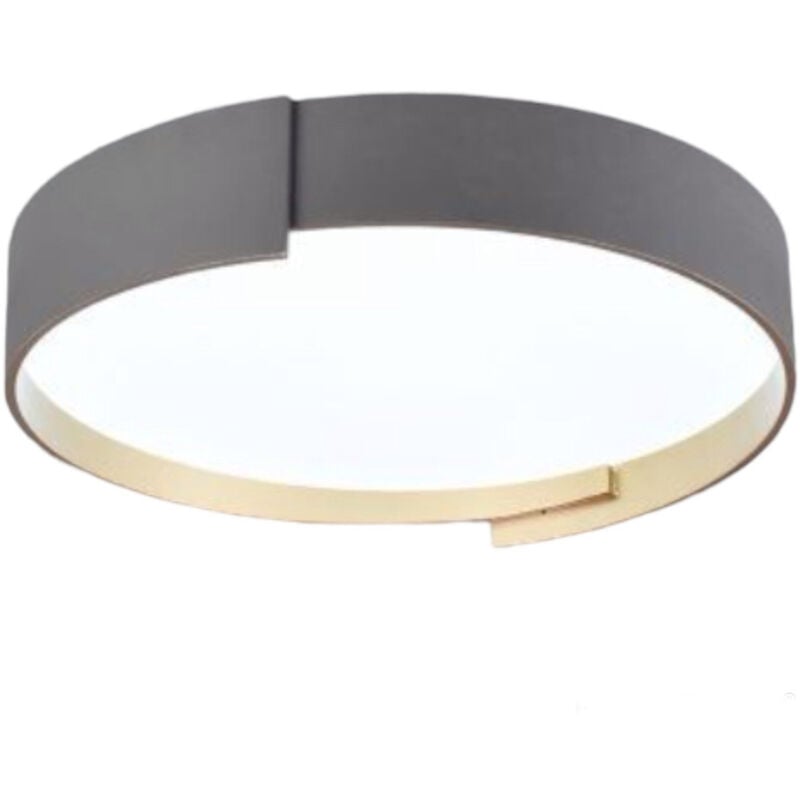 foto del prodotto plafoniera a led grigio 46 watt lampada moderno da soffitto rotonda luce fredda 6500k calda 3000k naturale 4000k