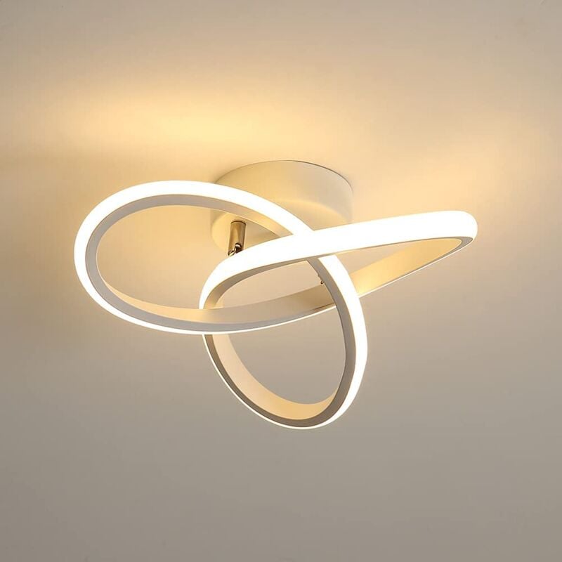 foto del prodotto plafoniera a led, plafoniera in acrilico 23w, lampada da soffitto 3500k 2000lm per cucina, soggiorno, camera da letto, diametro 24 cm goeco