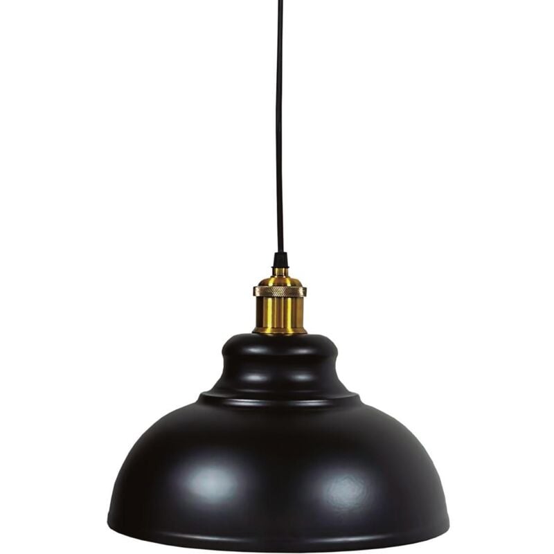 foto del prodotto plafoniera a sospensione serie 'akure' e27 (40w massimo 230v) ip20 20cm colore nero