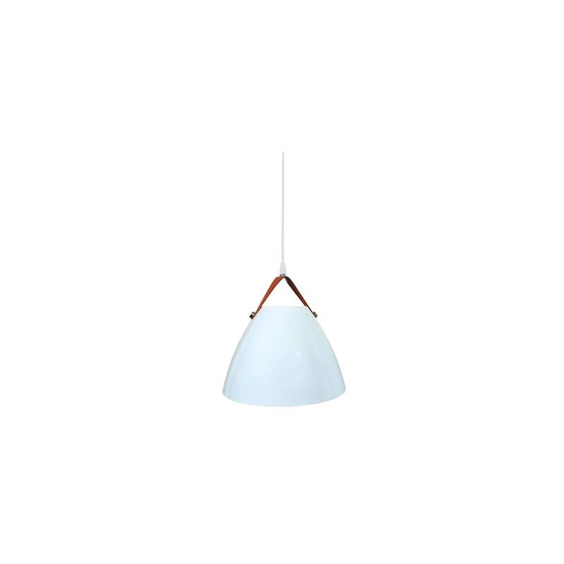 foto del prodotto plafoniera a sospensione serie dianza e27 40w massimo 230v ip20 27cm colore bianco e cuoio