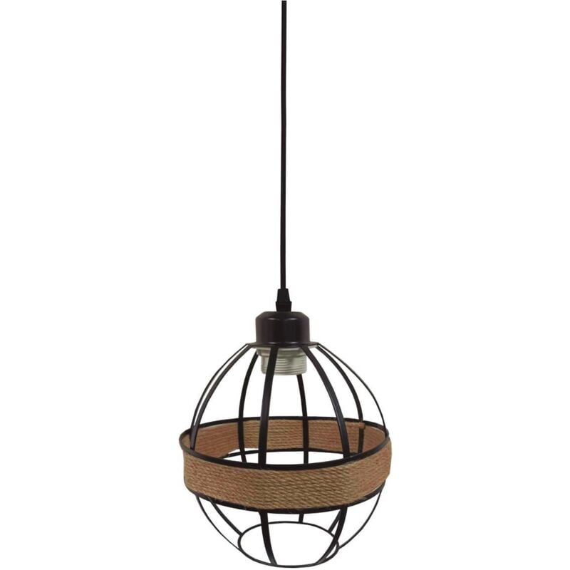 foto del prodotto plafoniera a sospensione serie 'takum' e27 40w massimo 230v ip20 15cm colore marrone e nero