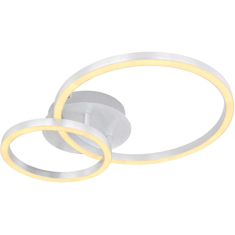 foto del prodotto plafoniera alluminio spazzolato, led
