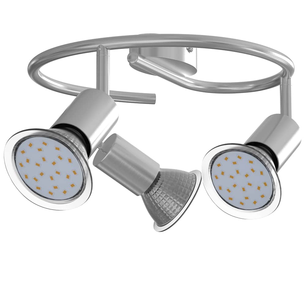 foto del prodotto plafoniera amaryllis 3 luci led rotondo 3w 300x125mm