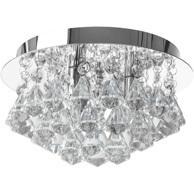 foto del prodotto plafoniera app1039 3c cristallo cromo 3 punti luce g9 25x25x14,5cm