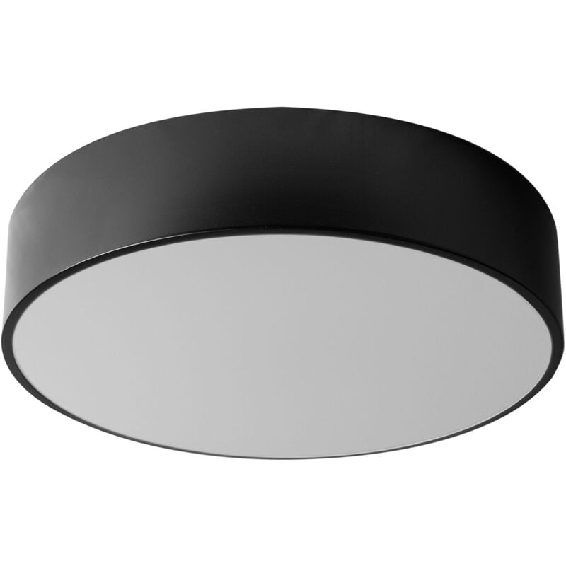 foto del prodotto plafoniera app642 3c ovale nero 40cm 4 punti luce e27