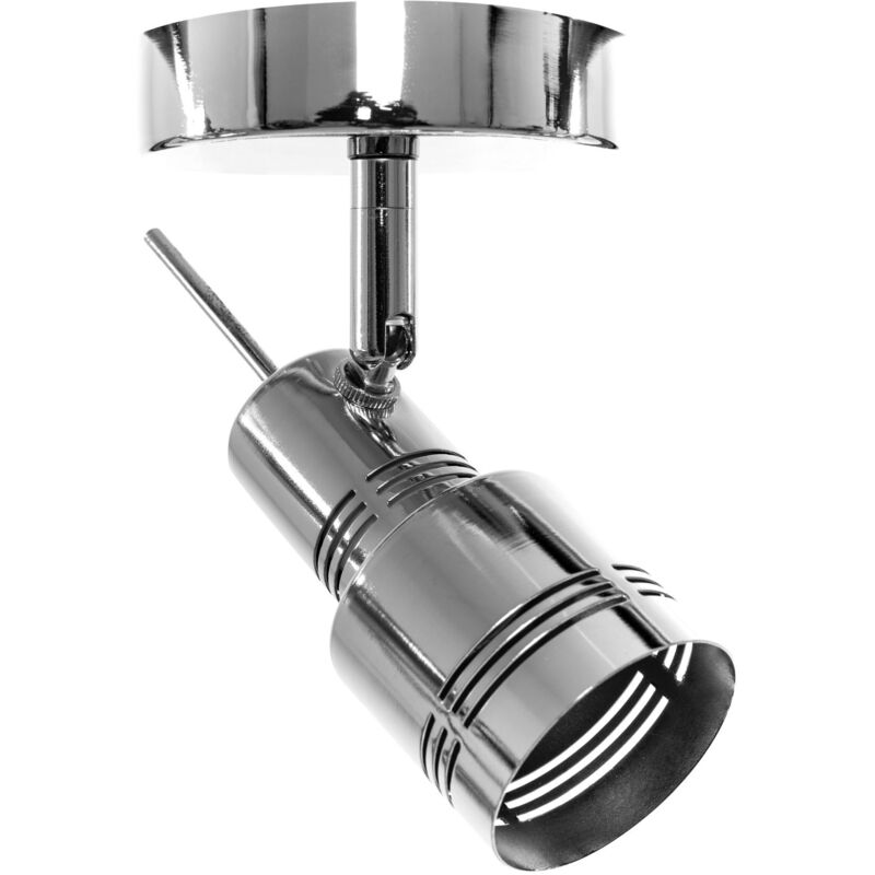 foto del prodotto plafoniera app745 1c spotlight 1 cromo 1 punti luce gu 10 18x15cm