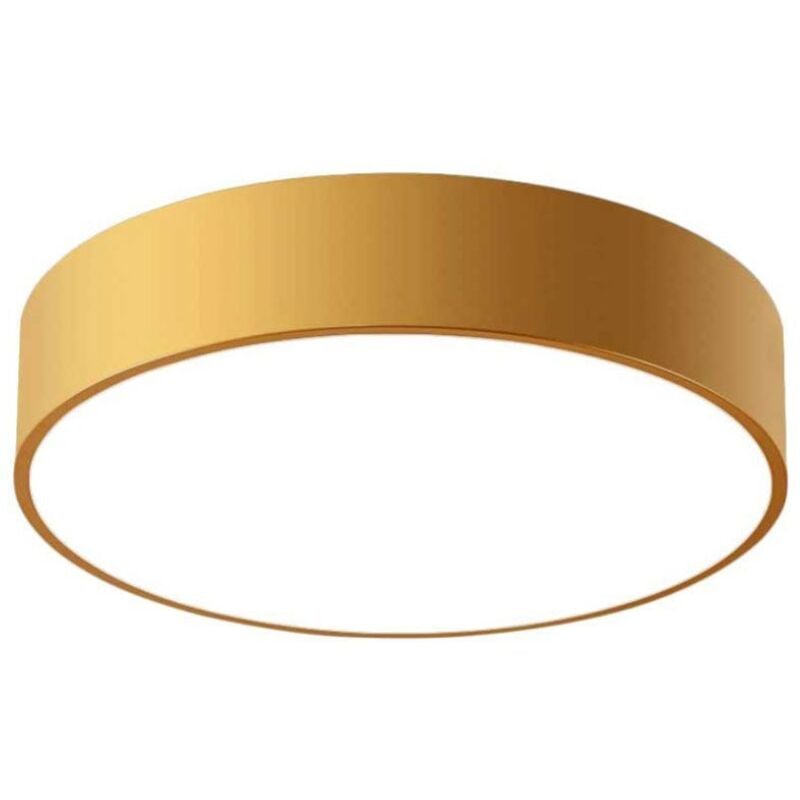 foto del prodotto plafoniera app873 c classico oro 40cm tondo 4 punti luce e27 40x8cm