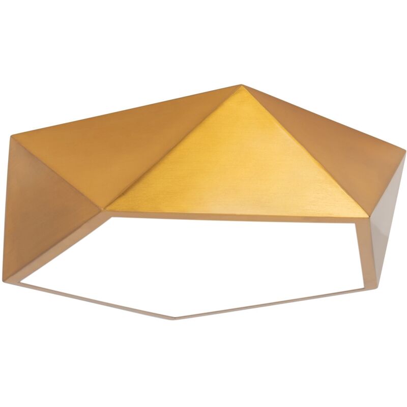 foto del prodotto plafoniera app875 c diamond oro 30cm tondo 3 punti luce e27 30x8cm