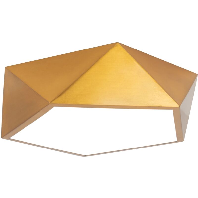 foto del prodotto plafoniera app876 c diamond oro 40cm tondo 4 punti luce e27 40x8cm
